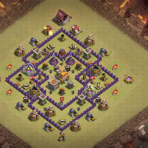 TH7 anti air cwl war base layout #184