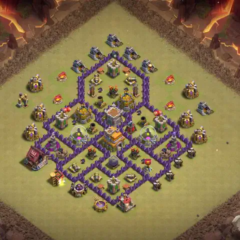 TH7 anti air cwl war base layout #193