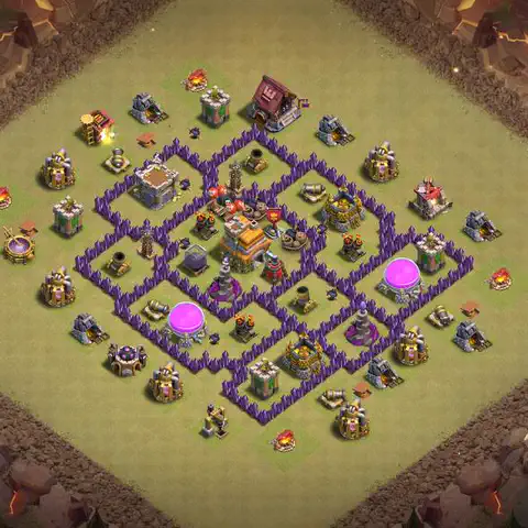 TH7 anti air cwl war base layout #205