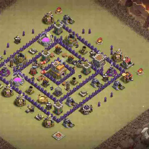 TH7 anti dragon war defense base layout #024