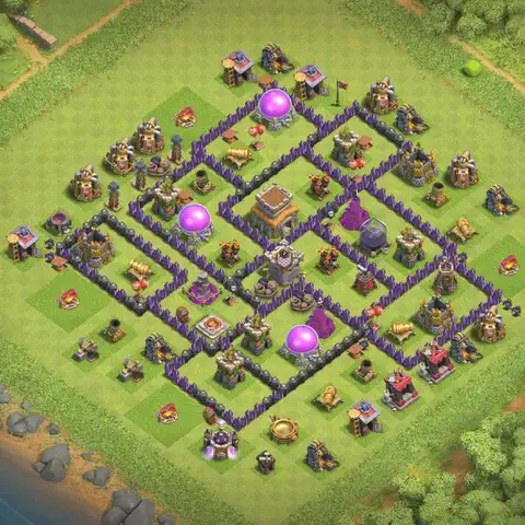 TH8 farming loot base layout #241