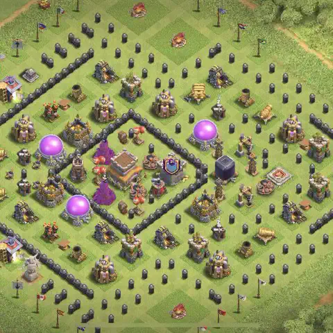 TH8 farming loot base layout #244