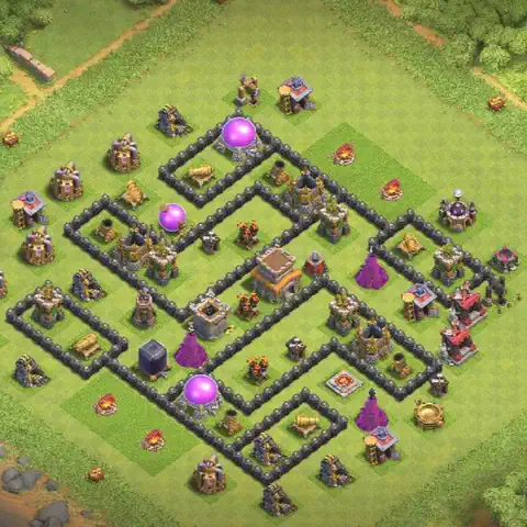 TH8 farming loot base layout #246