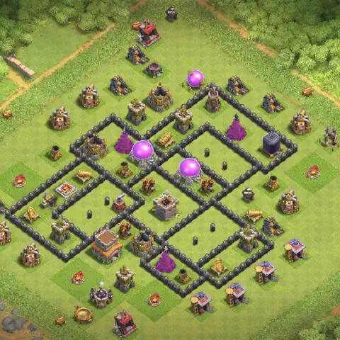 TH8 farming loot base layout #248