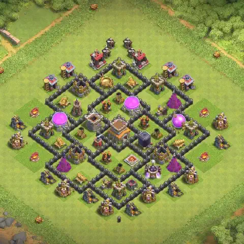 TH8 farming loot base layout #249