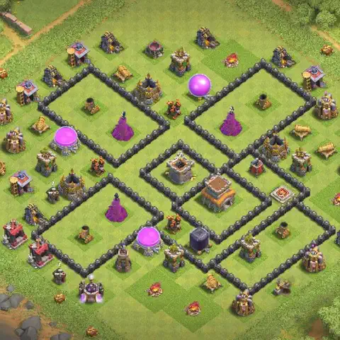 TH8 farming loot base layout #251