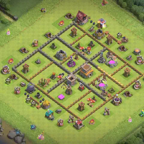 TH8 farming loot base layout #257
