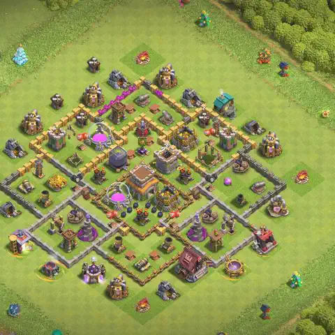TH8 farming loot base layout #259