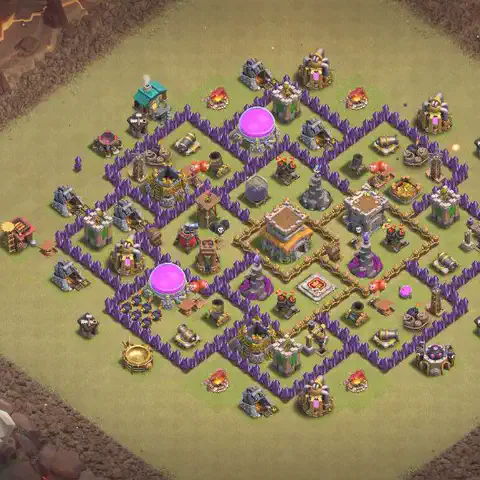 TH8 anti air cwl war base layout #043