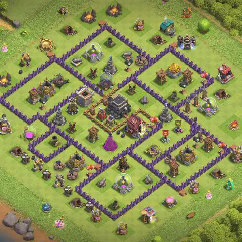 TH9 farming loot base layout #050