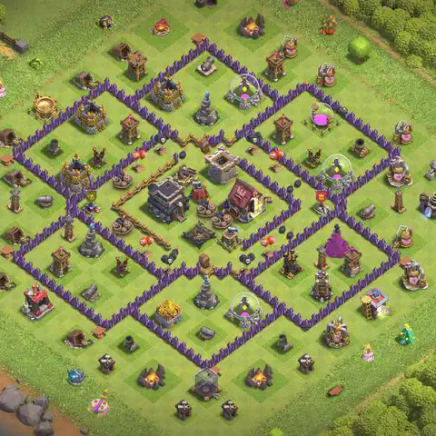 TH9 farming loot base layout #051