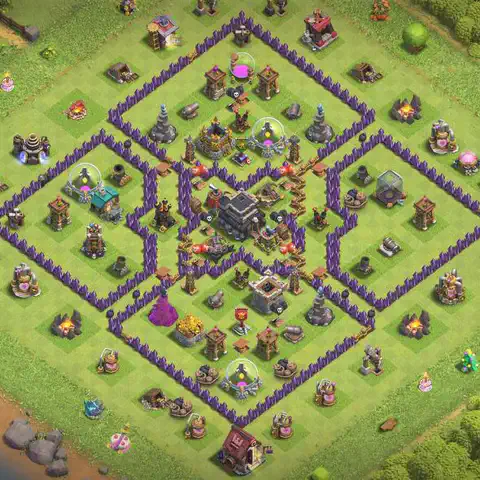 TH9 farming loot base layout #055