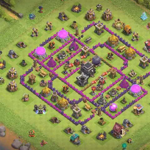 TH9 farming loot base layout #075