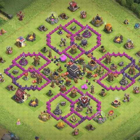 TH9 farming loot base layout #111