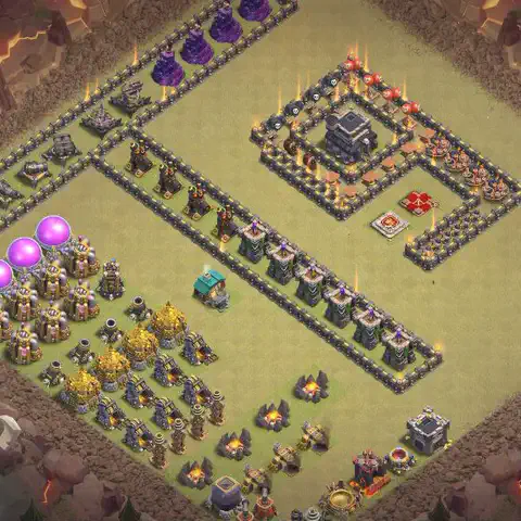 TH9 farming loot base layout #187