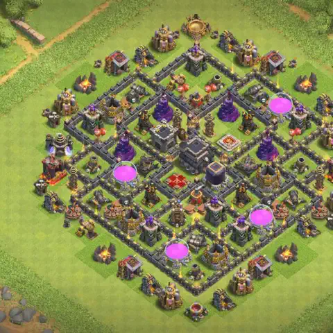 TH9 farming loot base layout #240
