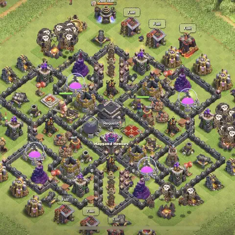 TH9 farming loot base layout #264