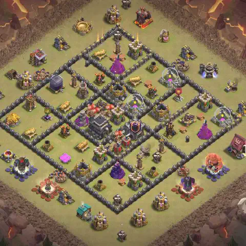 TH9 anti air cwl war base layout #139
