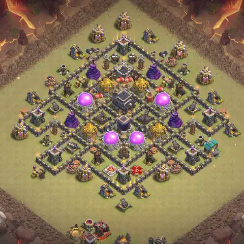 TH9 anti air cwl war base layout #181